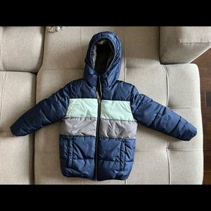 Boys puffer Sherpa lined jacket